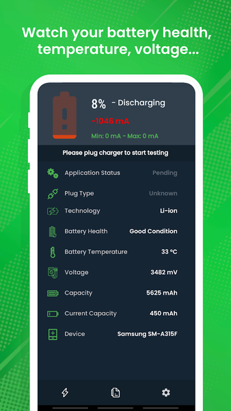 Charger Tester & Ampere Meter - عکس برنامه موبایلی اندروید