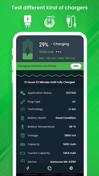 Charger Tester & Ampere Meter - عکس برنامه موبایلی اندروید
