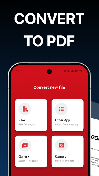 PDF Converter - Word to PDF - عکس برنامه موبایلی اندروید