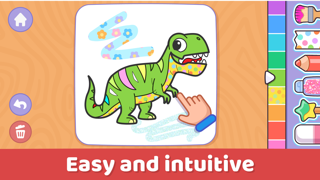 Coloring game for toddlers 1+ - Gameplay image of android game
