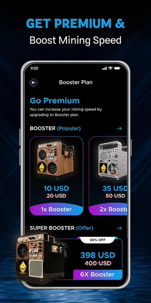 Ethereum Cloud Miner- Earn ETH - عکس برنامه موبایلی اندروید