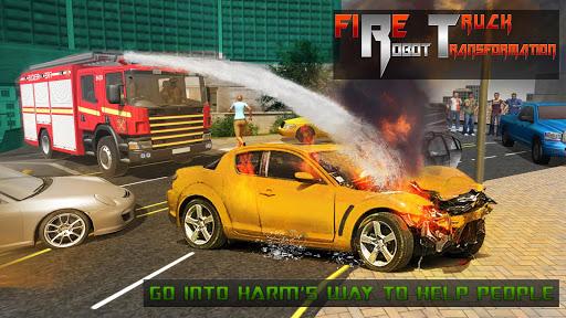 Robot Firefighter Rescue Fire Truck Simulator 2018 - عکس بازی موبایلی اندروید