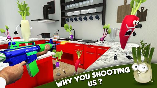 Veggie Shooter Gun Practice – Kitchen Challenge - Gameplay image of android game