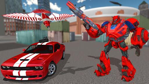 Flying Robot Eagle - Muscle Car Robot Transform - عکس بازی موبایلی اندروید