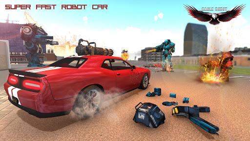 Flying Robot Eagle - Muscle Car Robot Transform - عکس بازی موبایلی اندروید