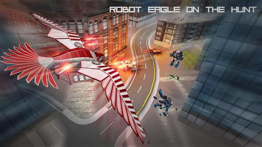 Flying Robot Eagle - Muscle Car Robot Transform - Gameplay image of android game