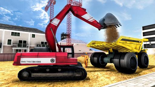 Heavy Excavator Construction Zone Site Excavation - Gameplay image of android game