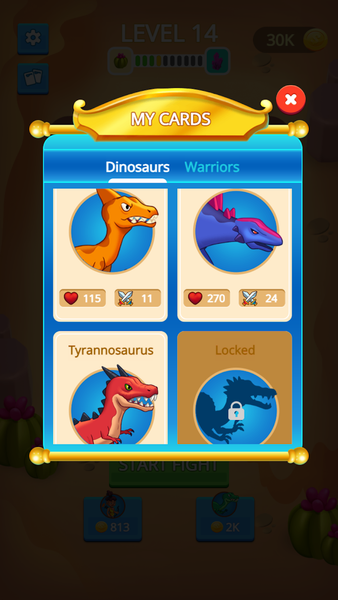 Dino Merge - Gameplay image of android game