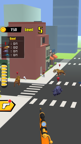 Snipe Dino - Gameplay image of android game