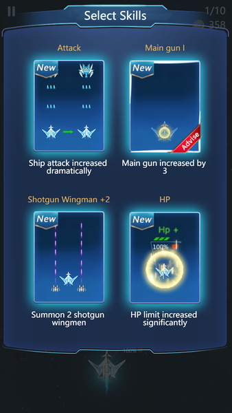 Galaxy Wing - Gameplay image of android game