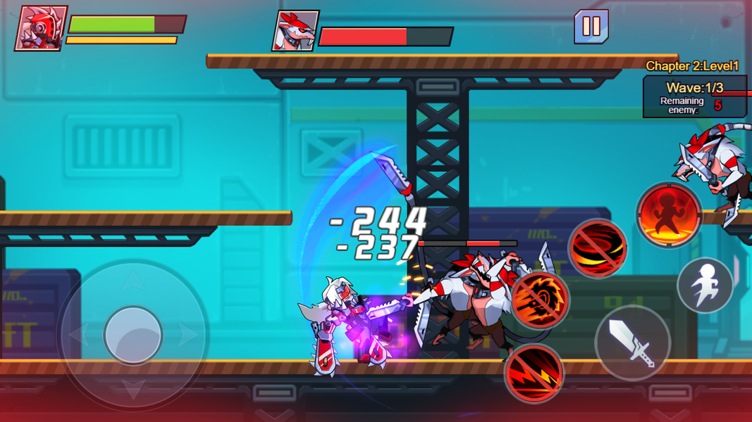 Steel Warriors - Gameplay image of android game