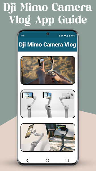 Dji Mimo Camera Vlog App Guide - Image screenshot of android app