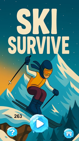 Ski Survive - Gameplay image of android game