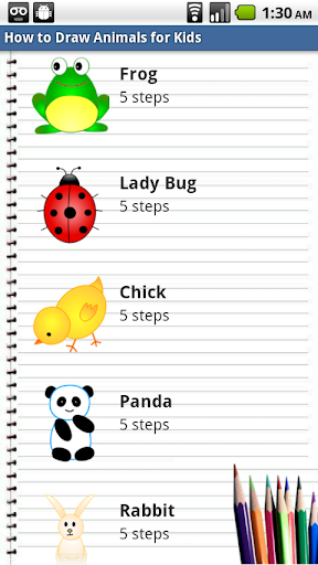 Draw Animals for Kids Free - Image screenshot of android app