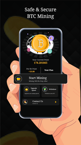 BTC Mining- Bitcoin Cloud Mine - Image screenshot of android app