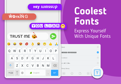 Mint Keyboard - Stickers, Font - Image screenshot of android app