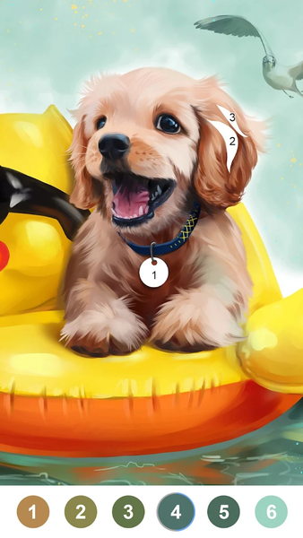 Coloring Magic:Paint by Number - Gameplay image of android game