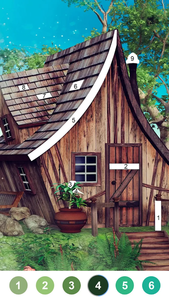Coloring Magic:Paint by Number - Gameplay image of android game