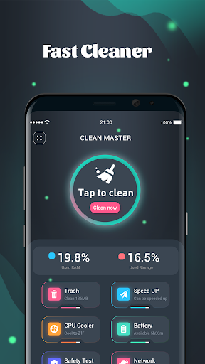 Fast Cleaner - عکس برنامه موبایلی اندروید