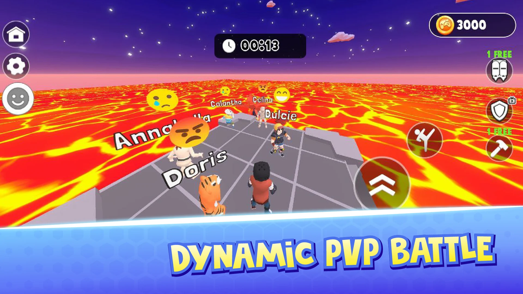 Floor is Lava: Parkour Race - Gameplay image of android game