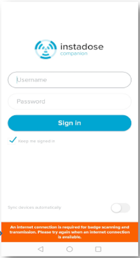 Instadose Companion - Image screenshot of android app