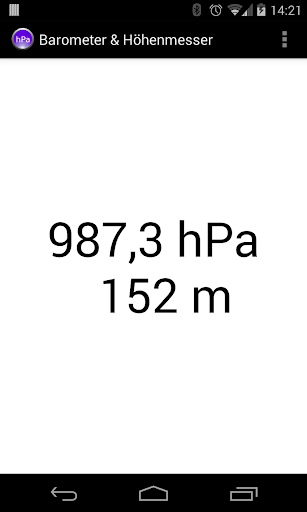 Altimeter & Barometer - Image screenshot of android app