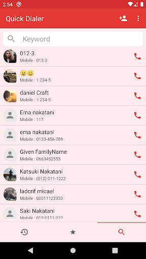Quick Dialer - Image screenshot of android app