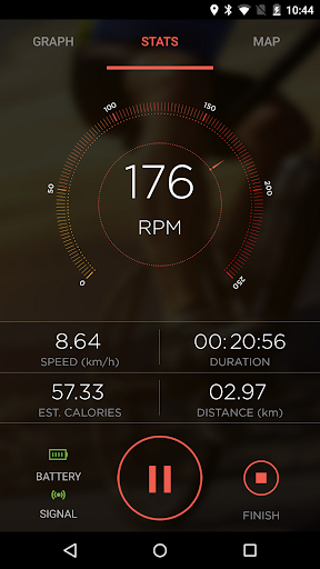 Misfit Cycling - Image screenshot of android app