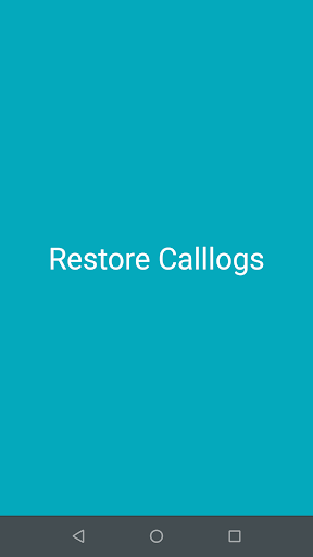 Restore Calllogs and Contacts - عکس برنامه موبایلی اندروید