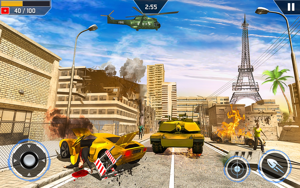 World Tank Battle Zone - Gameplay image of android game
