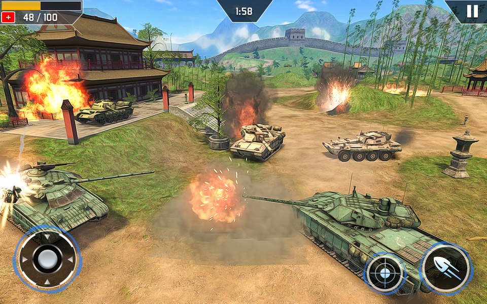 World Tank Battle Zone - Gameplay image of android game