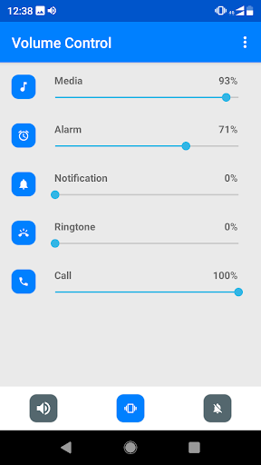 Volume Control - عکس برنامه موبایلی اندروید
