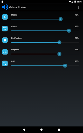 Volume Control - عکس برنامه موبایلی اندروید