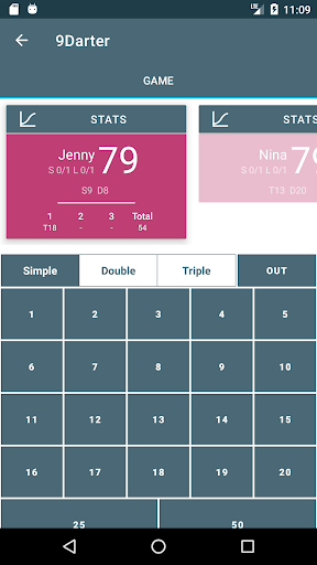 9Darter - Darts Score board - Image screenshot of android app
