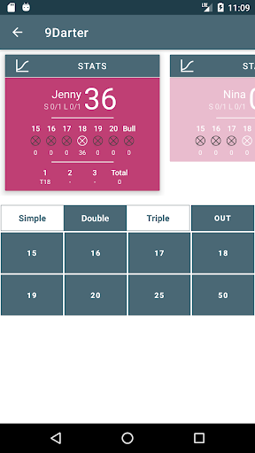 9Darter - Darts Score board - Image screenshot of android app