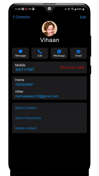 iCall - iOS ۲۶ Phone Dialer - عکس برنامه موبایلی اندروید