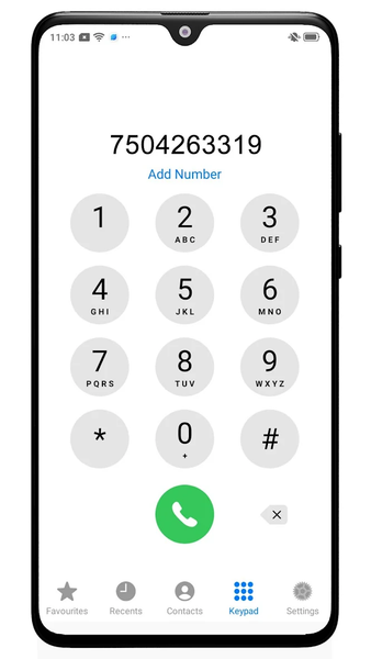 iCall - iOS ۲۶ Phone Dialer - عکس برنامه موبایلی اندروید