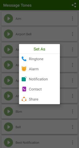 Message tones - Image screenshot of android app