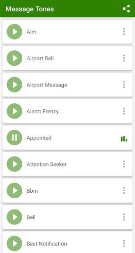 Message tones - عکس برنامه موبایلی اندروید