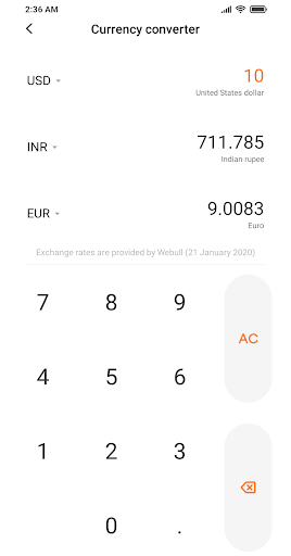 Mi Calculator - ماشین حساب - عکس برنامه موبایلی اندروید