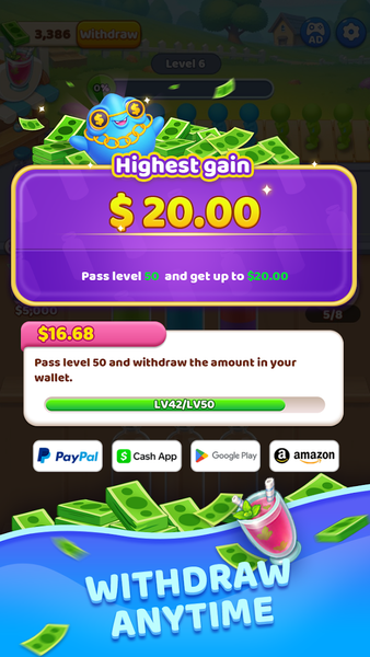 Pour Color Crew - Gameplay image of android game