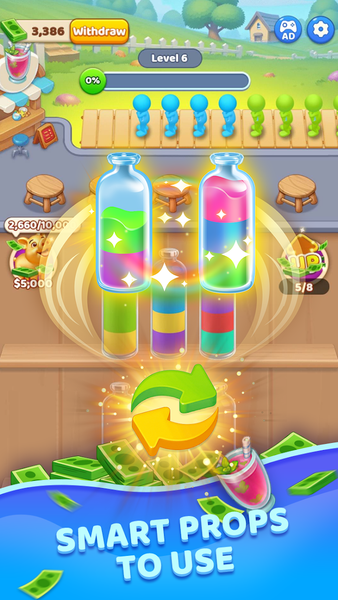 Pour Color Crew - Gameplay image of android game