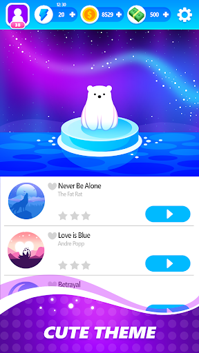 Dream Cat Piano Tiles: Free Tap Music Game ۲۰۲۰ - عکس بازی موبایلی اندروید