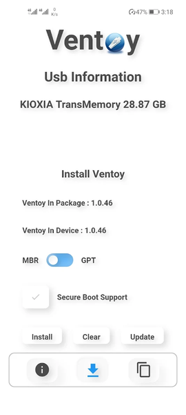 Ventoy (Unofficial) - Image screenshot of android app