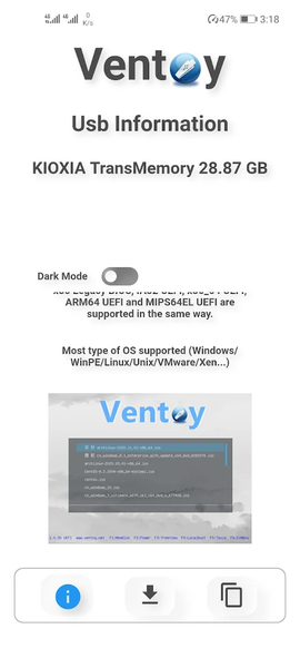 Ventoy (Unofficial) - Image screenshot of android app