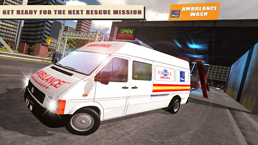 Real Ambulance Truck Wash Simulator 2018 - Image screenshot of android app