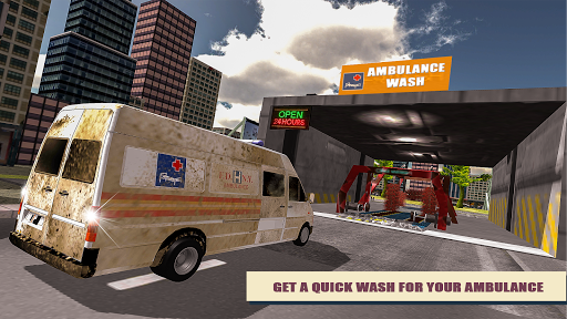 Real Ambulance Truck Wash Simulator 2018 - Image screenshot of android app