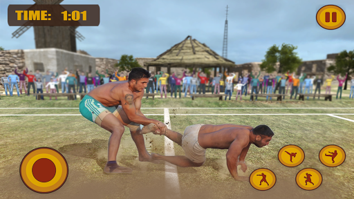 Kabaddi Fighting 2018 : Wrestling League Knockout - Gameplay image of android game