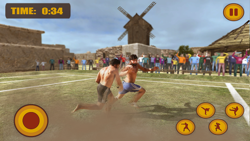 Kabaddi Fighting 2018 : Wrestling League Knockout - Gameplay image of android game