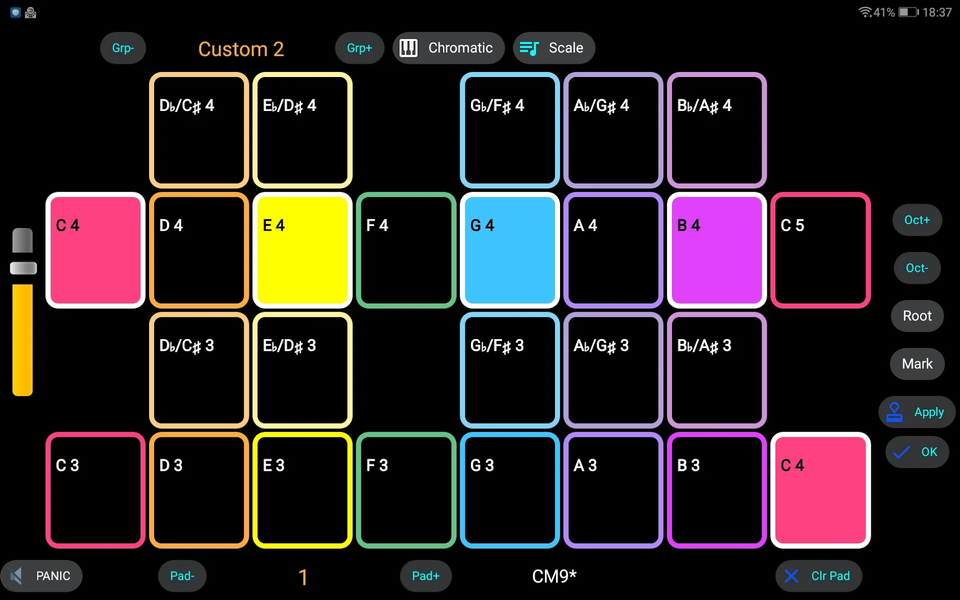7 Pad : Scales and chords - Image screenshot of android app